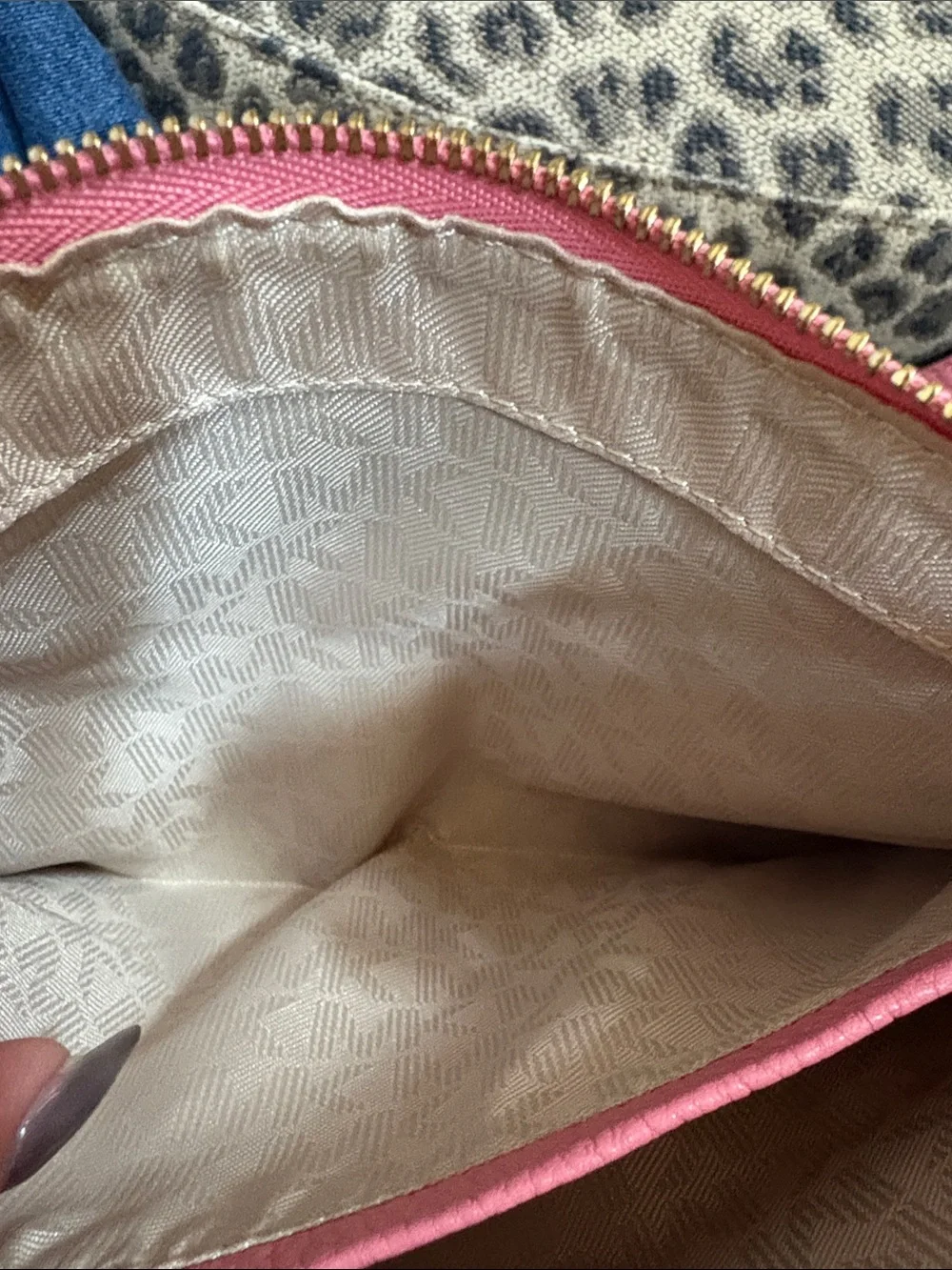 Michael Kors Pink Pebbled Leather Crossbody Purse